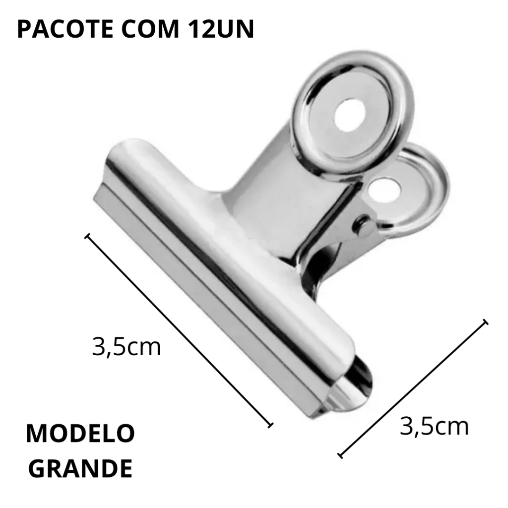 Presilha Aço Modelo Grande Pacote 12un