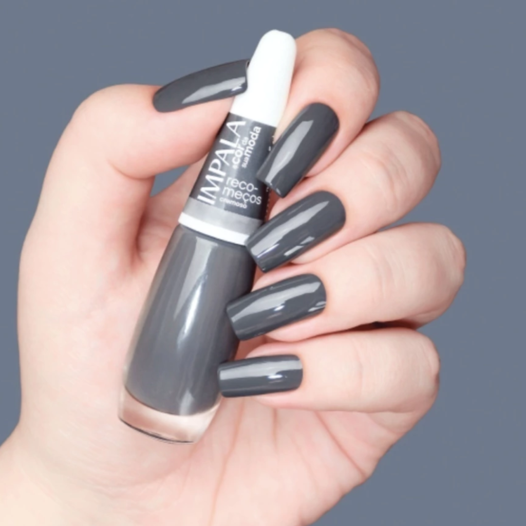 Esmalte Cinza Impala Recomeços 
