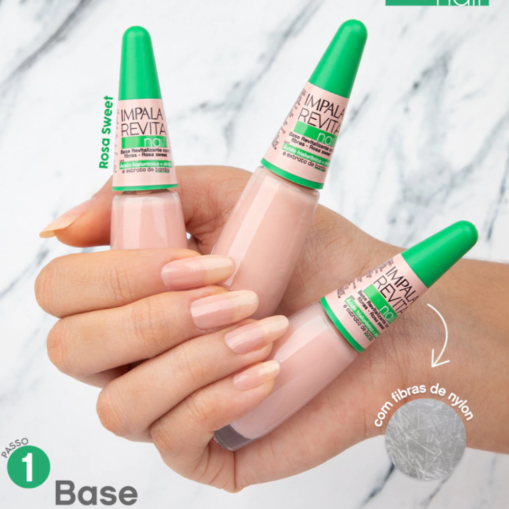 Esmalte Base Impala Revita Rosa 