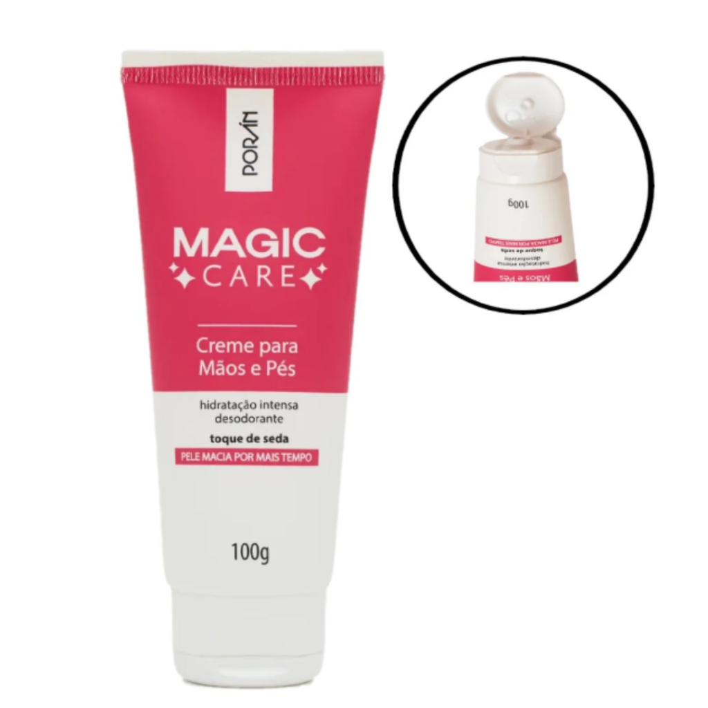 Creme Mãos e Pés Hidratante Toque se Seda Poran 100g 