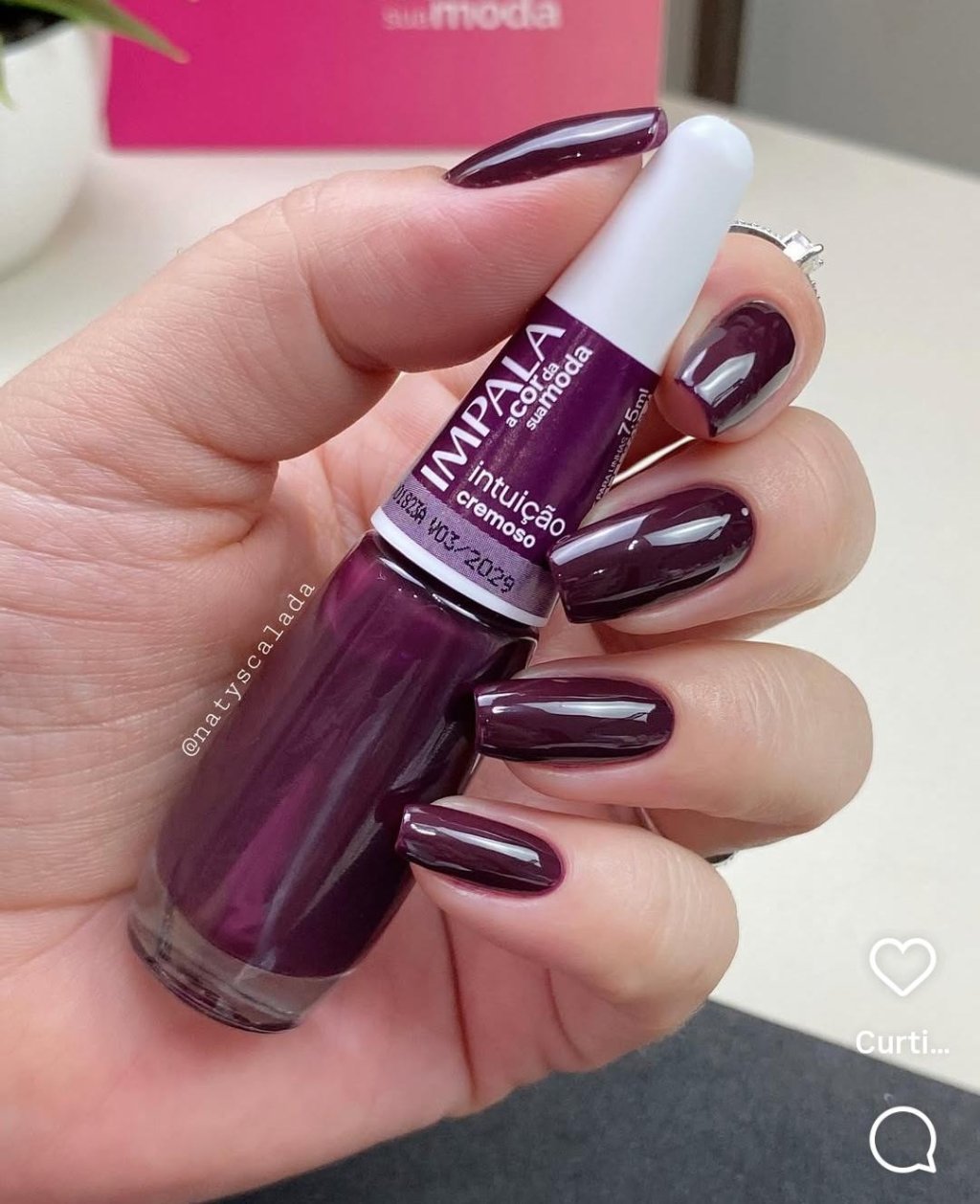 Esmalte Vermelho Impala Intuiçao 