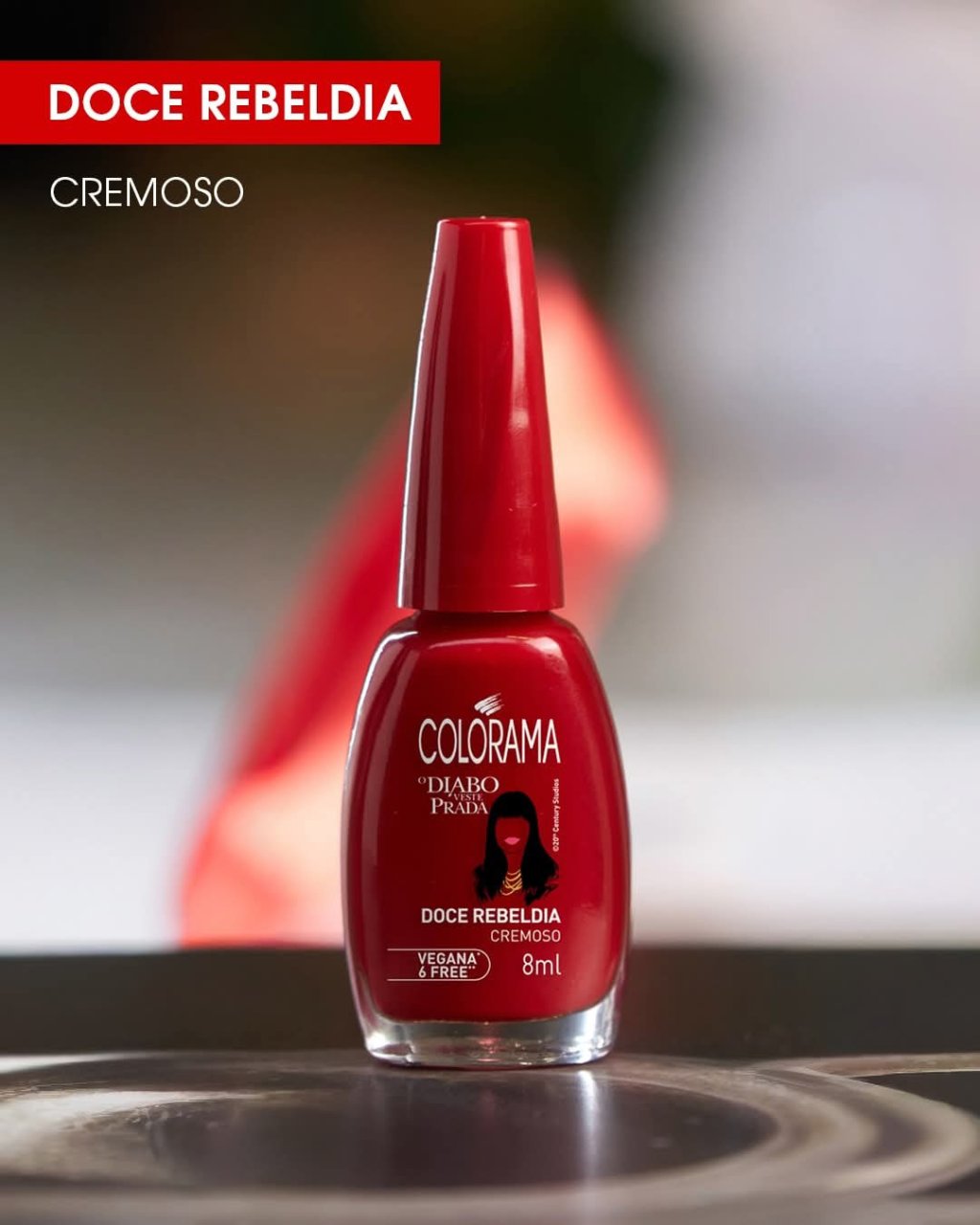 Esmalte Vermelho Colorama Doce Rebeldia 