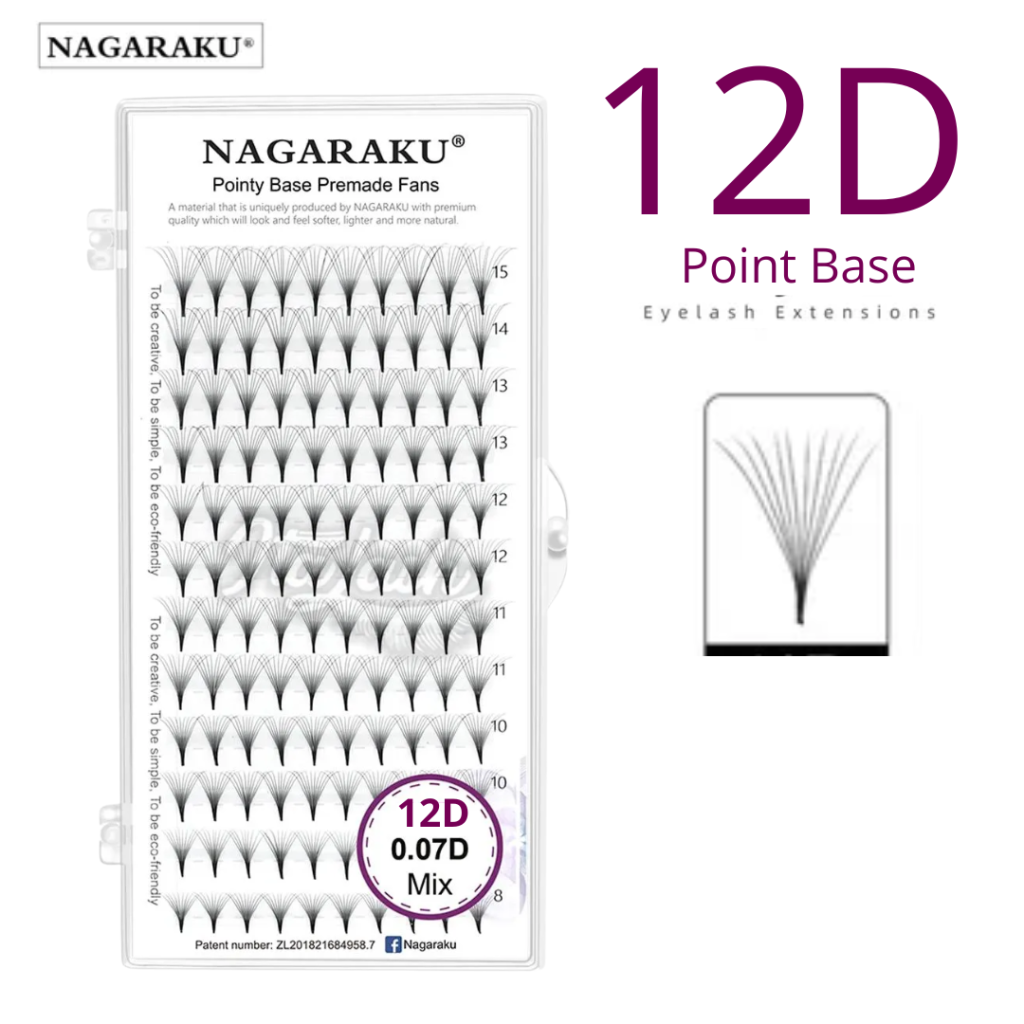 Nagaraku FIo a Fio 12D Fan - 0.07 - D - Mix 8-15mm