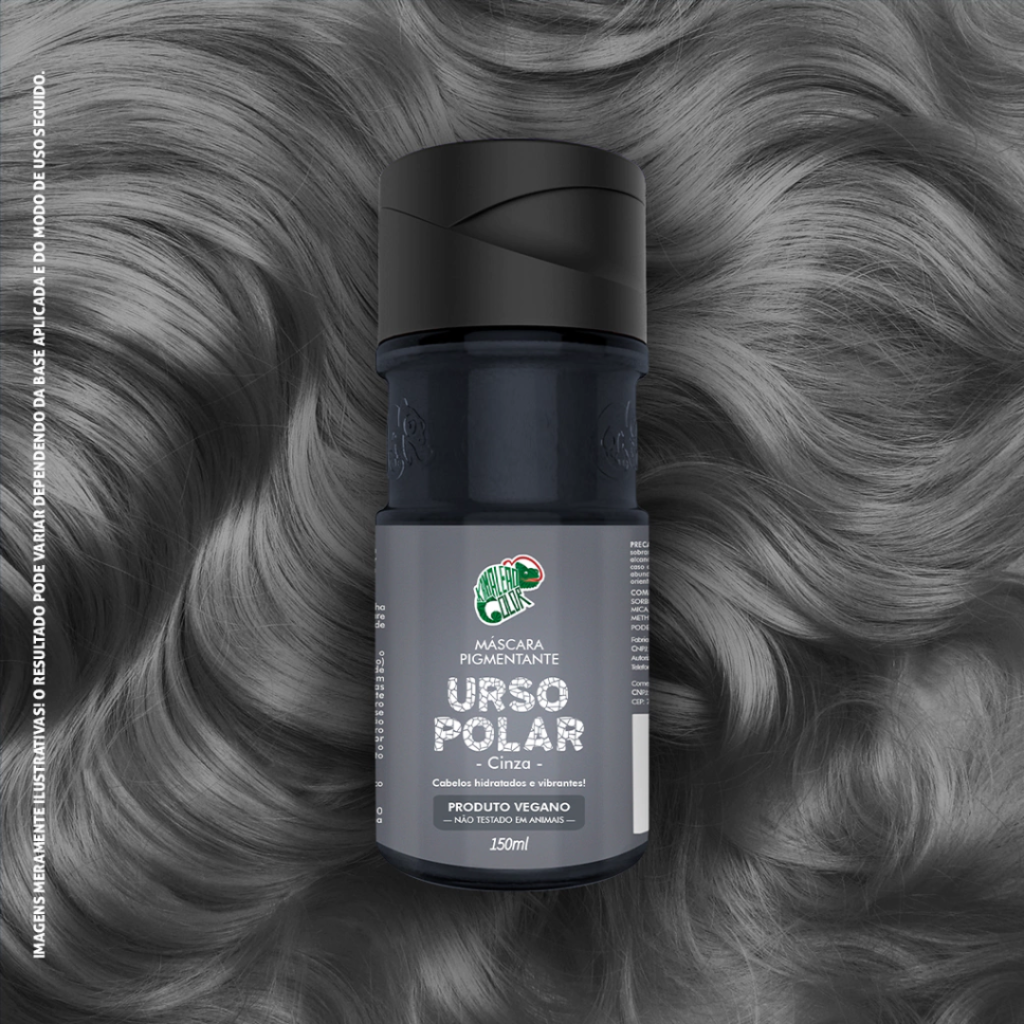 Matizador Cinza Máscara Kamaleão Urso Polar 100ml 