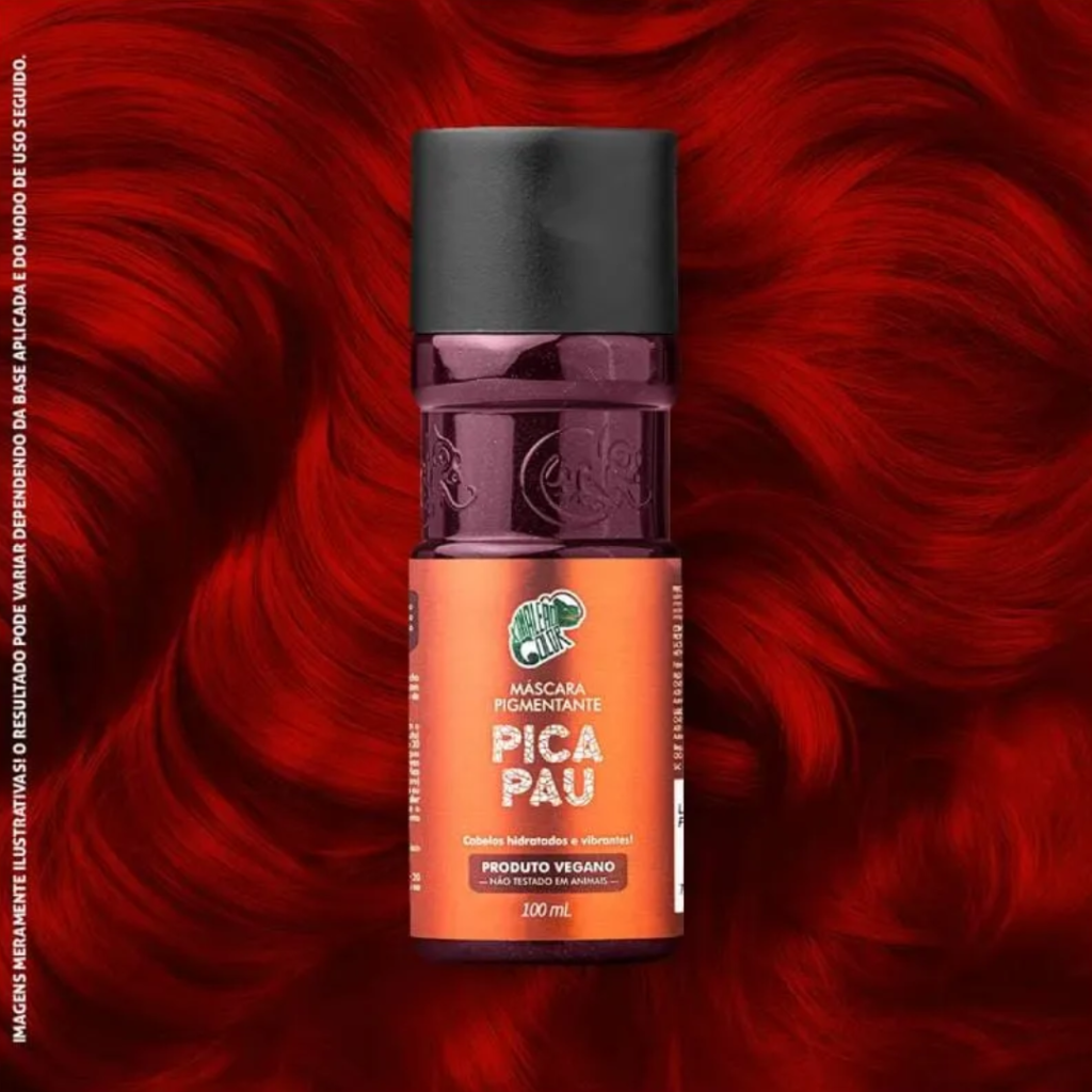 Matizador Vermelho Máscara Kamaleão Pica Pau 100g