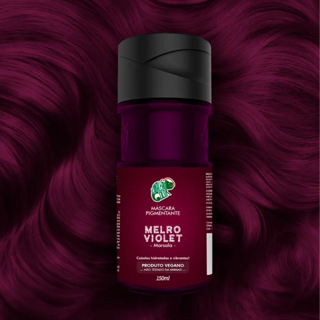 Matizador Marsala Máscara Kamaleão Melro Violet 100ml 