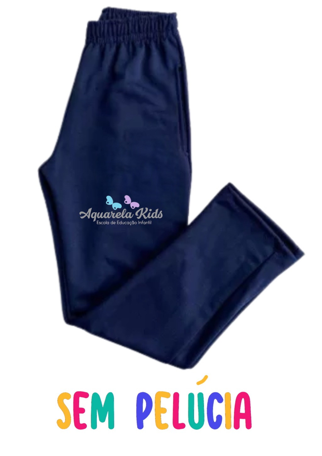 Calça Unissex Malha Colegial sem Pelúcia