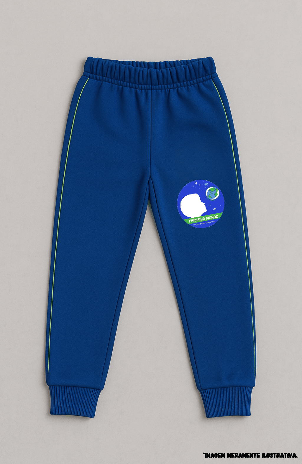 Calça de Malha Colegial sem Pelúcia - com Ribana no Tornozelo