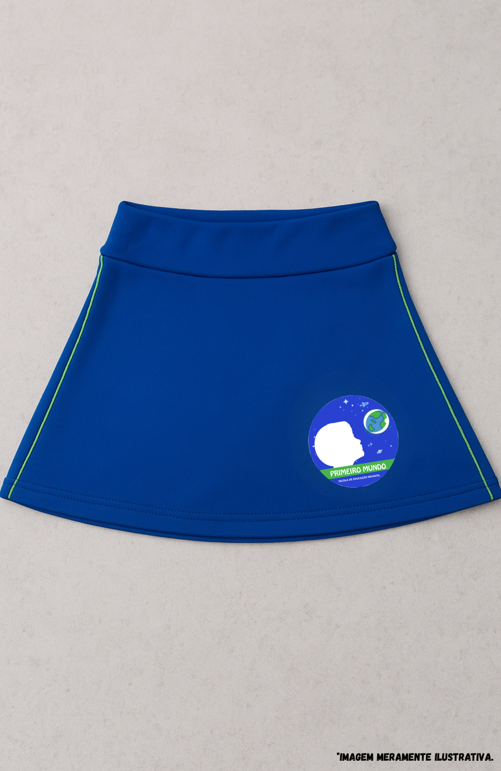 Short-Saia Suplex Poliester - Modelo Rodado