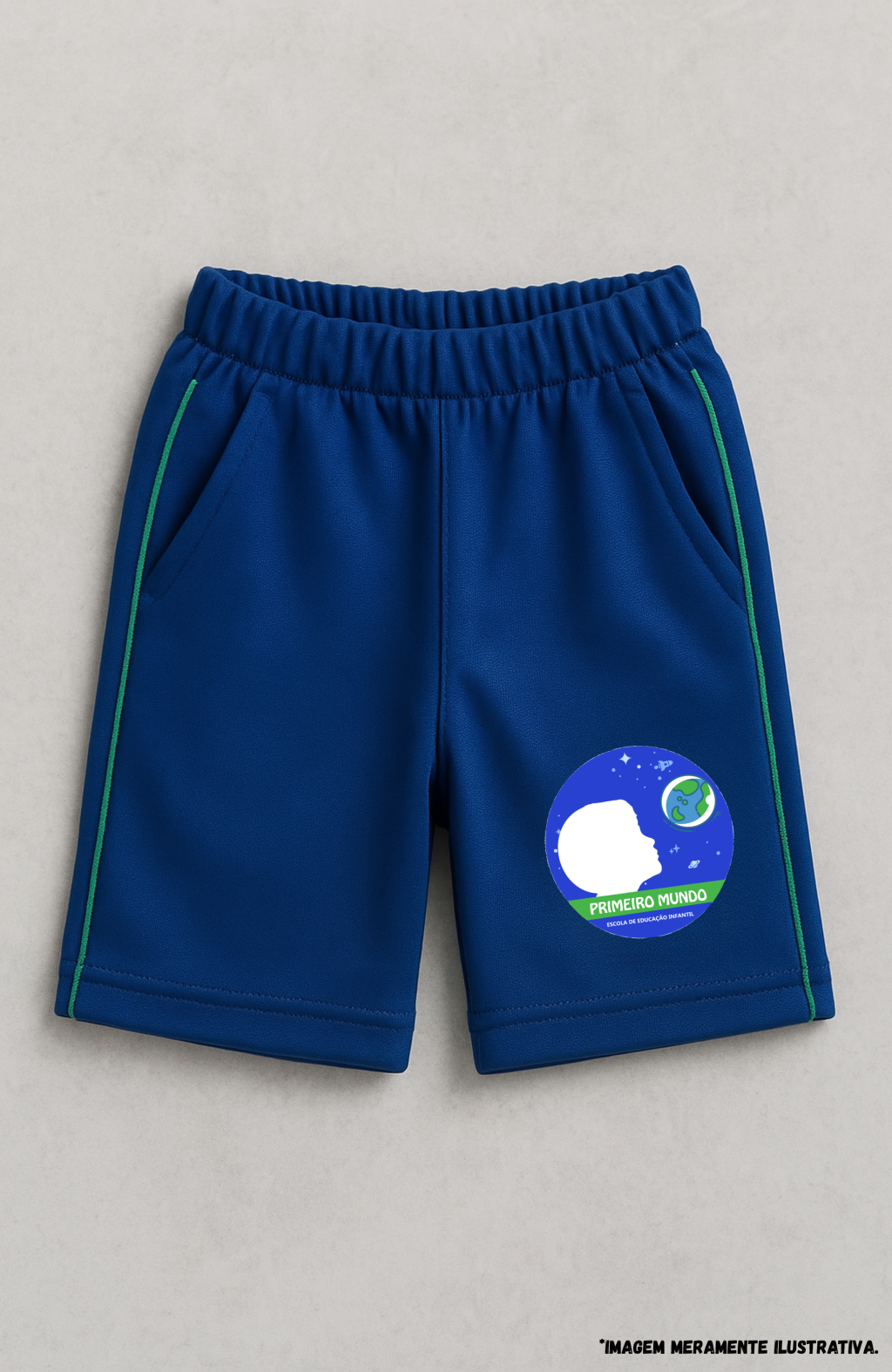 Bermuda Masculina Malha Colegial