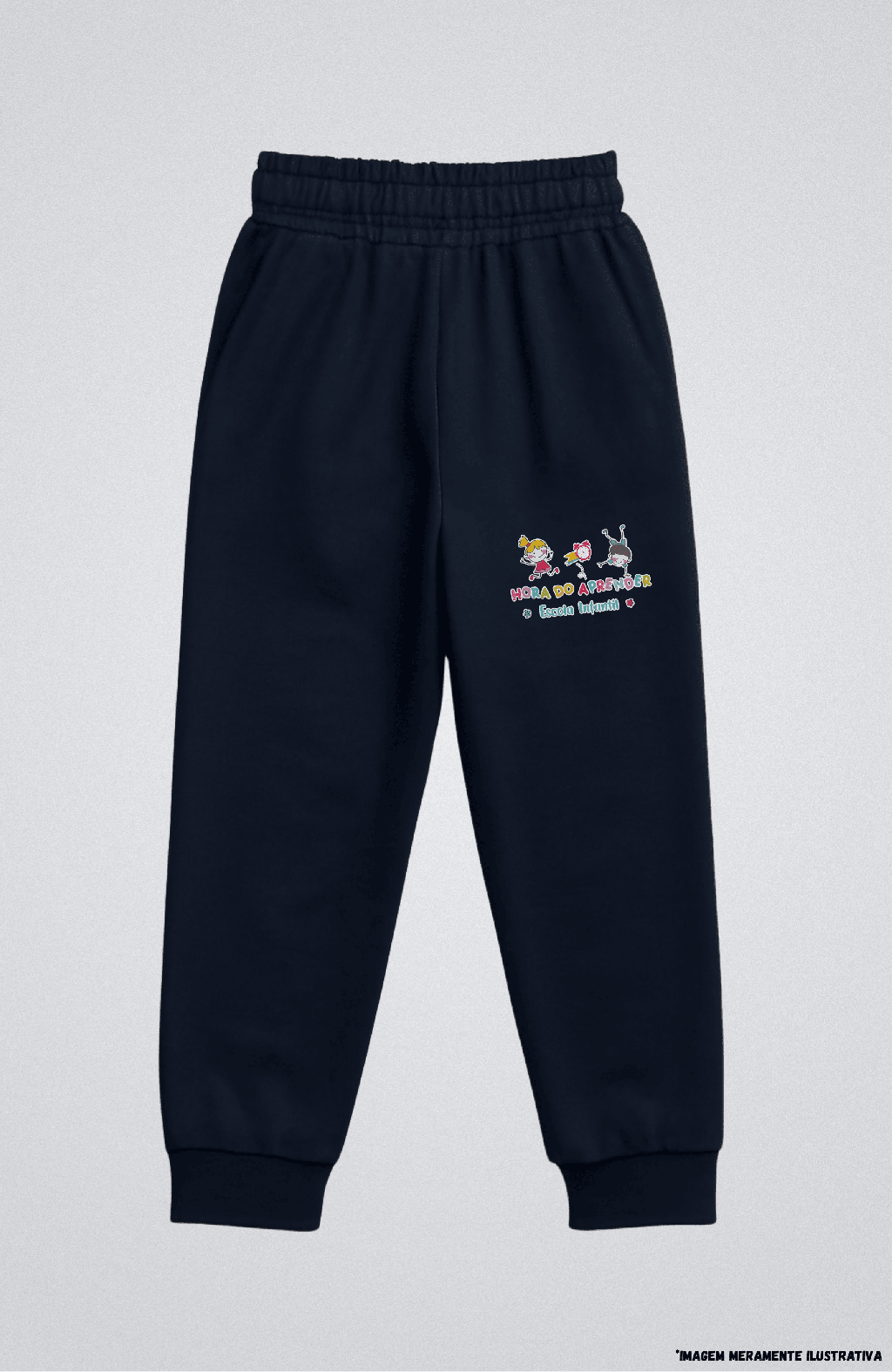 Calça Malha Colegial SEM Pelúcia - Ribana no Tornozelo