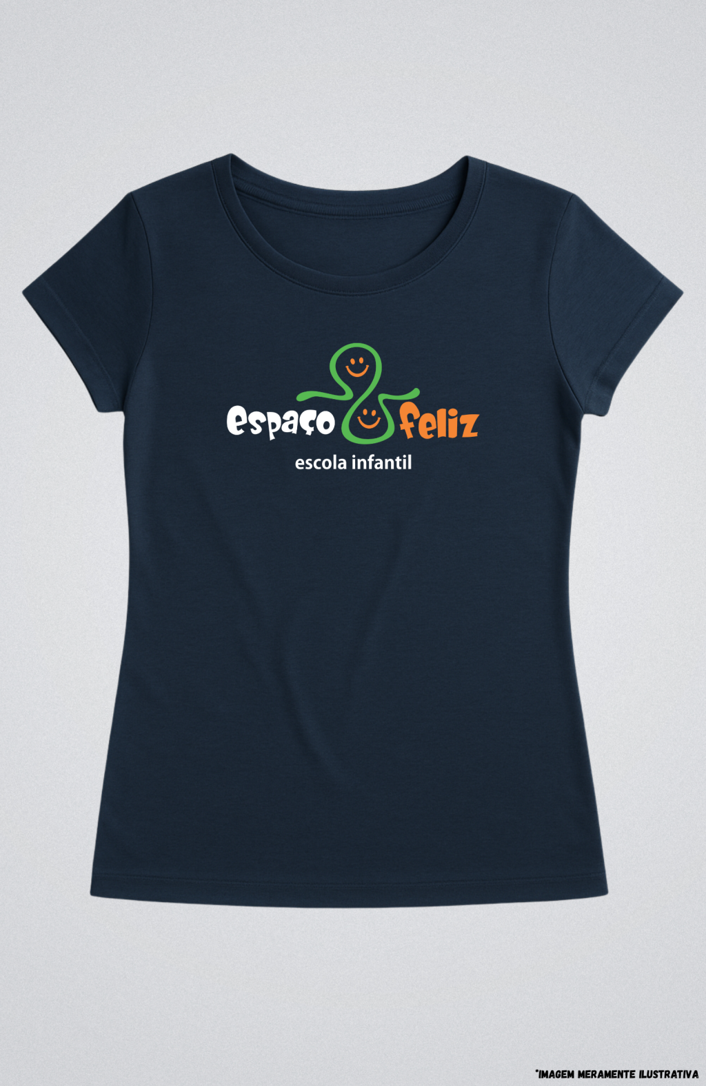 Camiseta Baby Look em Viscolycra