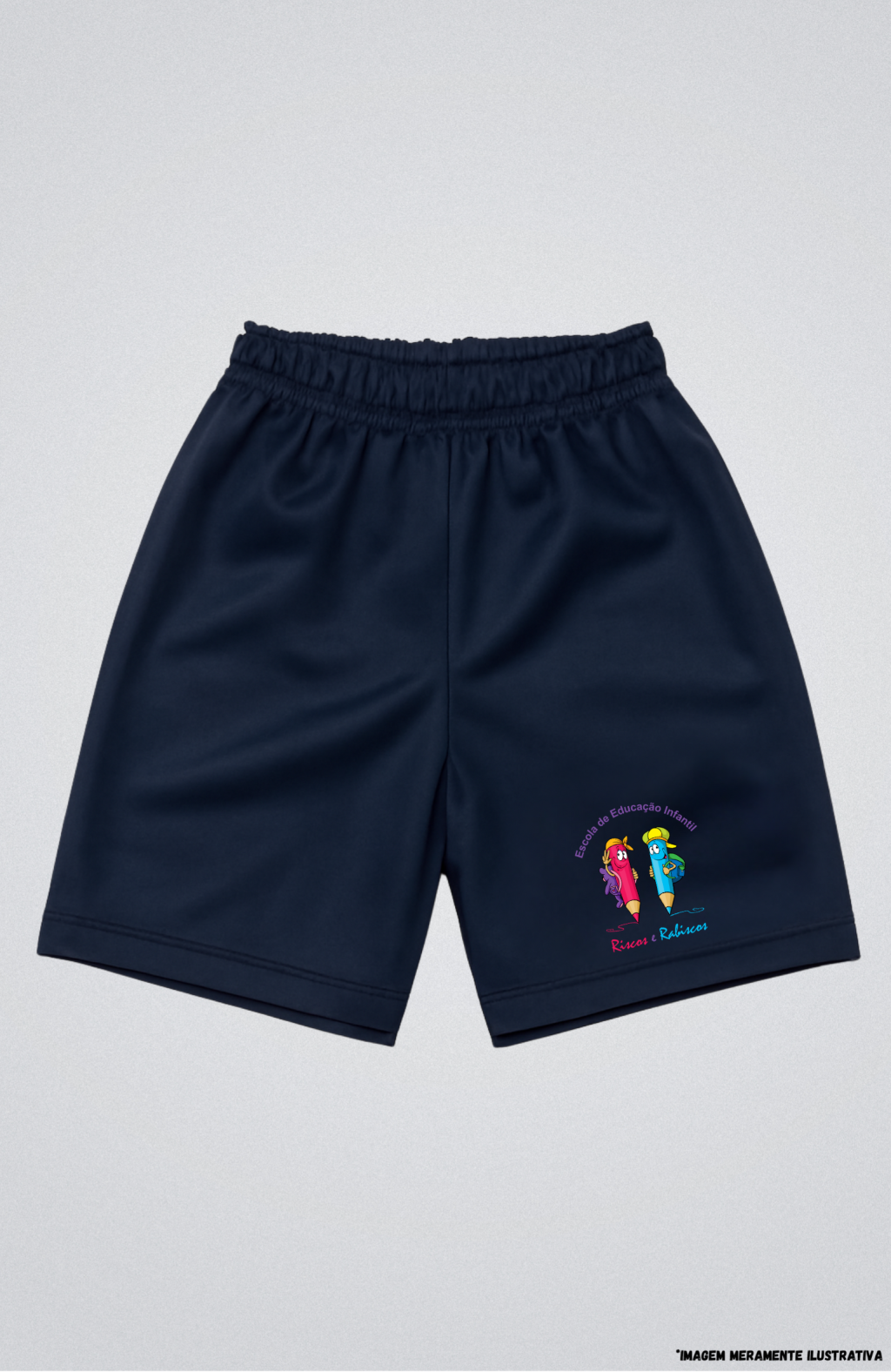 Bermuda Masculina Malha Colegial