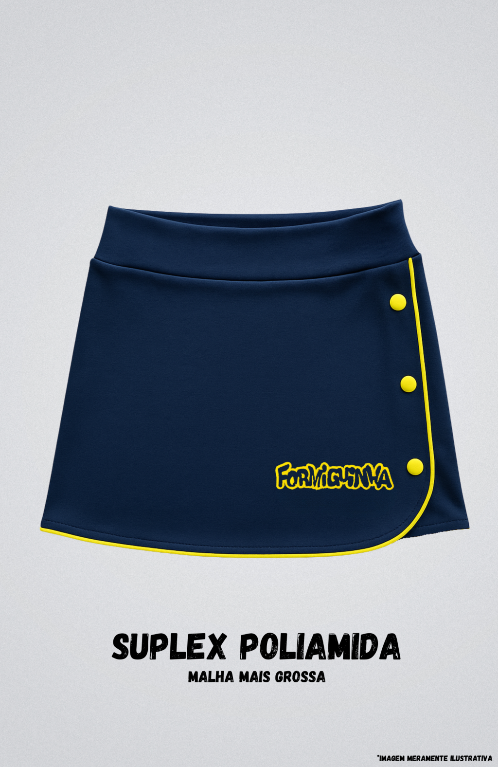 Short-Saia Suplex Poliamida