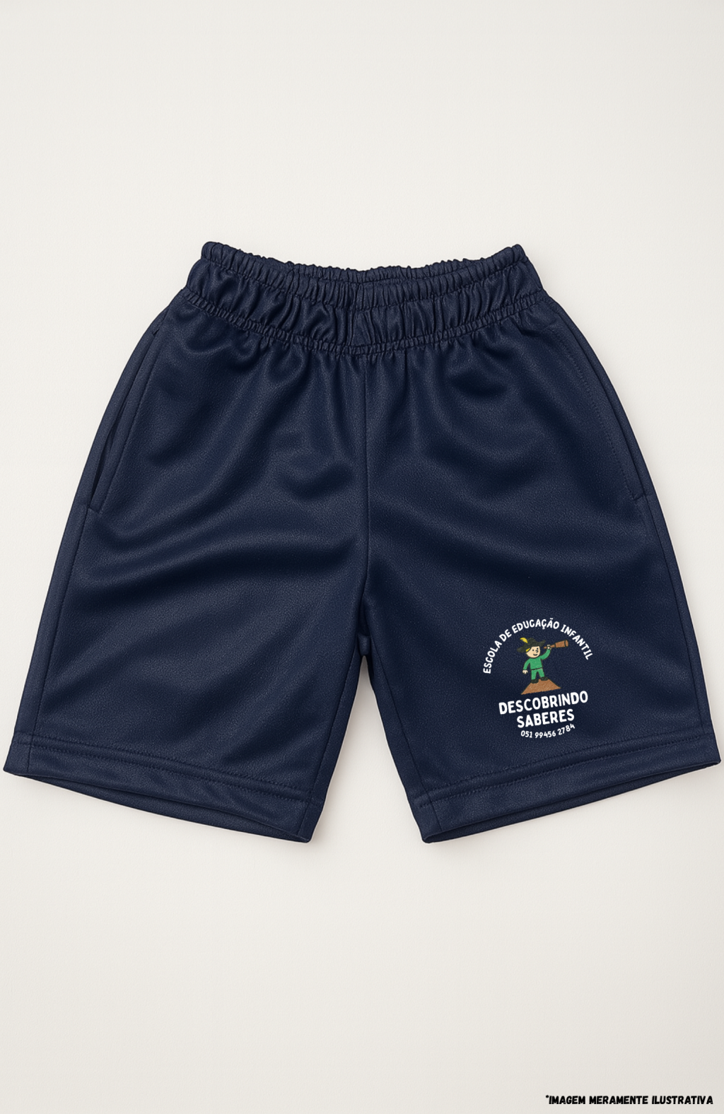 Bermuda Masculina Malha Colegial