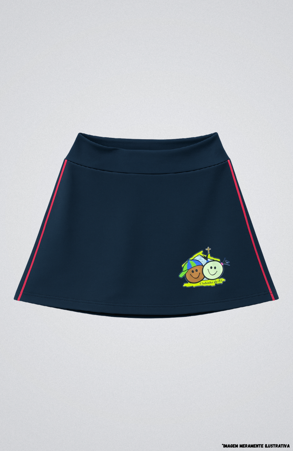 Short-Saia em Suplex Poliester