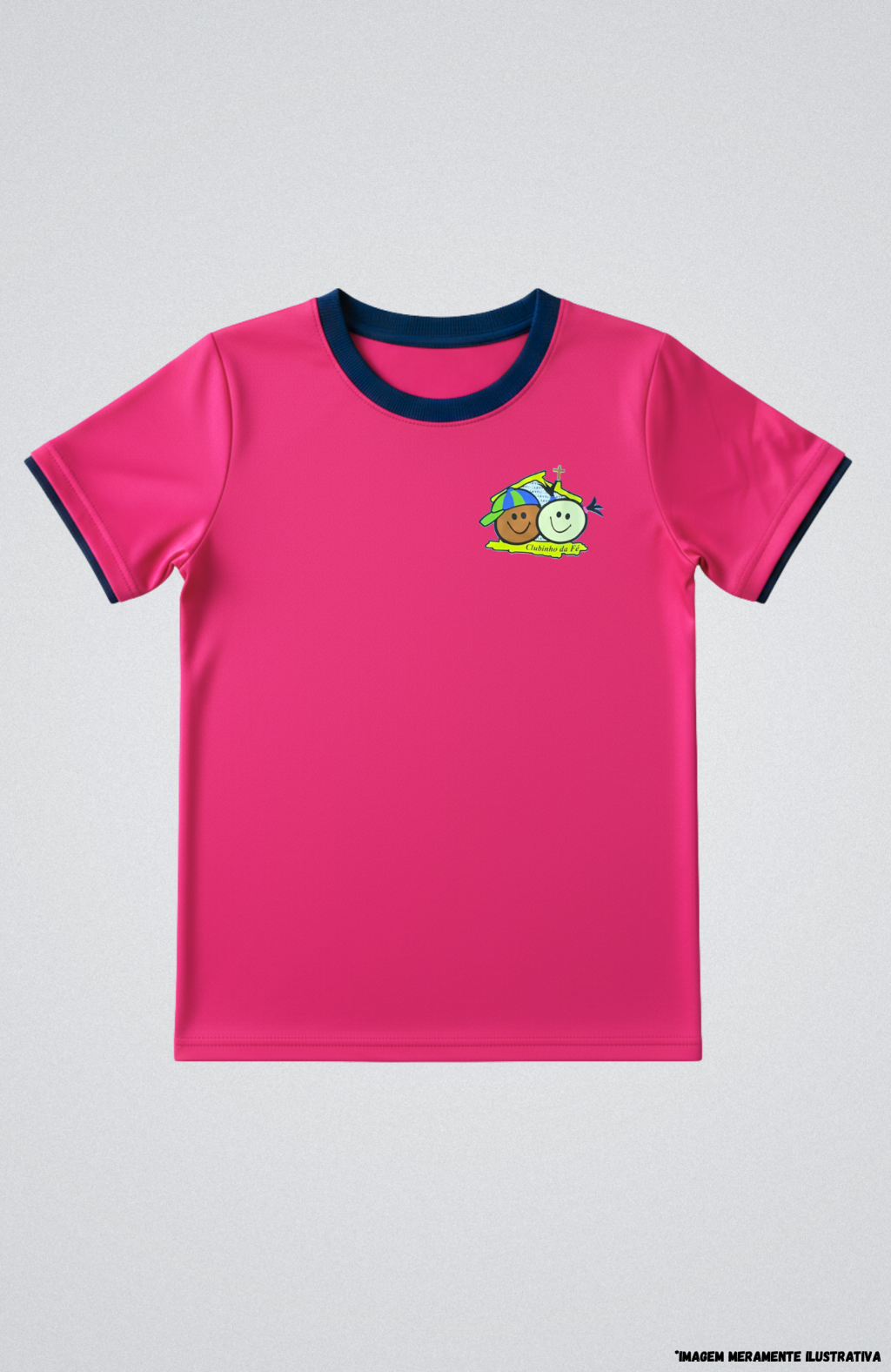 Camiseta Manga Curta em Poliviscose