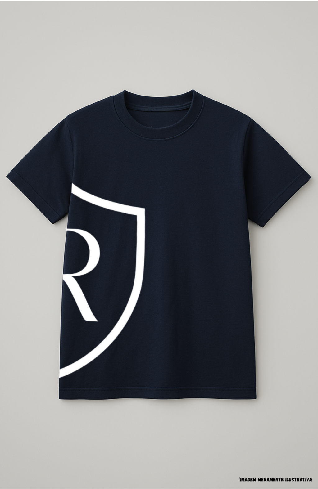 Camiseta INFANTIL Manga Curta em Poliviscose - Mod. Brasão Grande