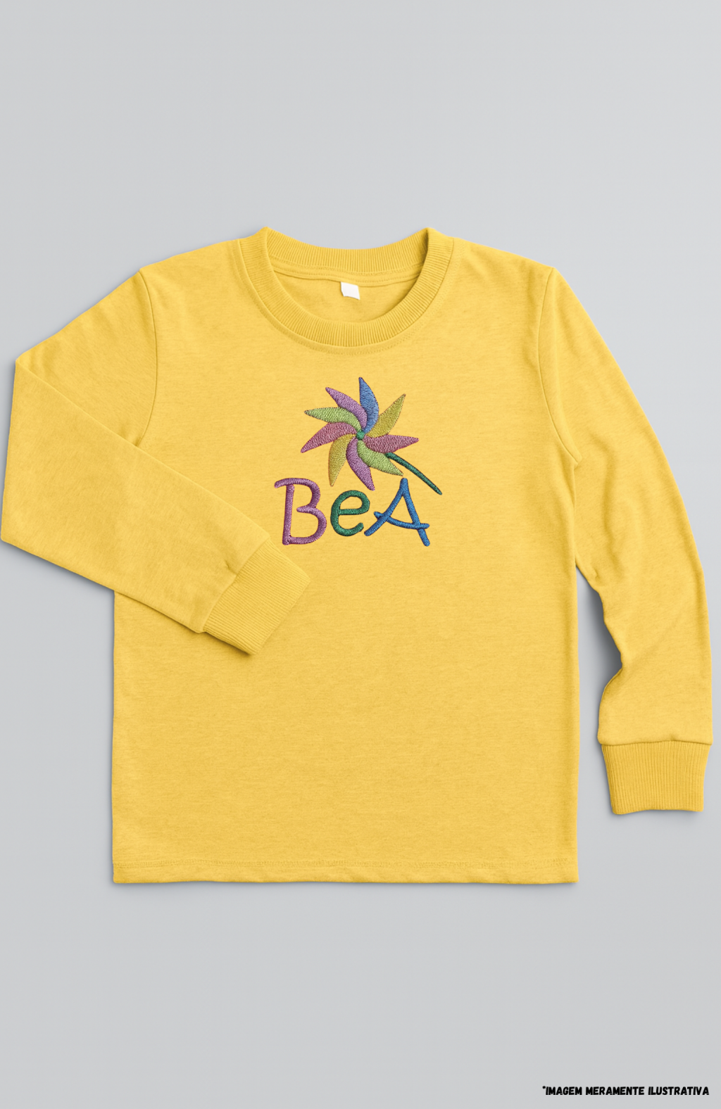 Camiseta Manga Longa em Poliviscose