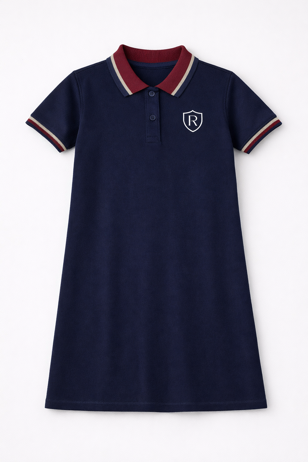*Vestido Gola Polo em Malha Piquet