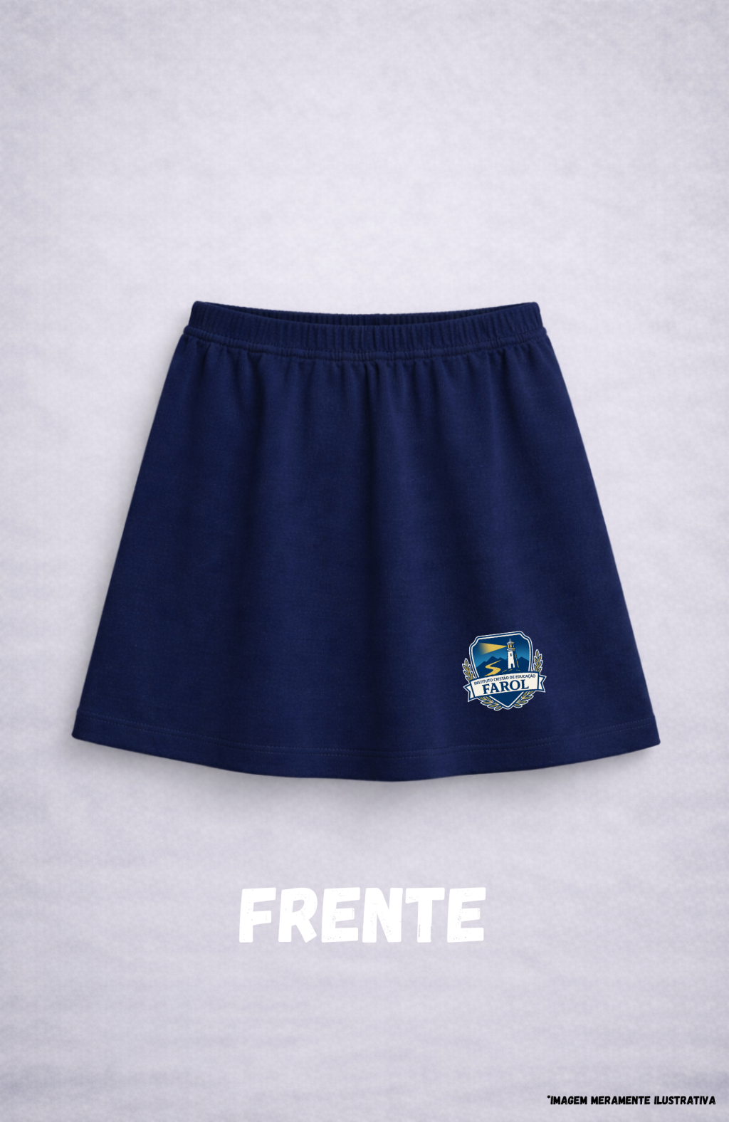 Short-Saia em Malha Colegial