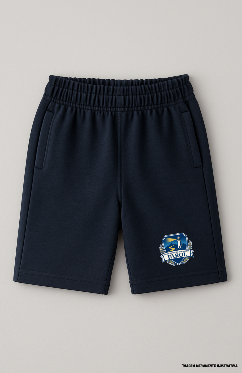 Bermuda Masculina em Malha Colegial