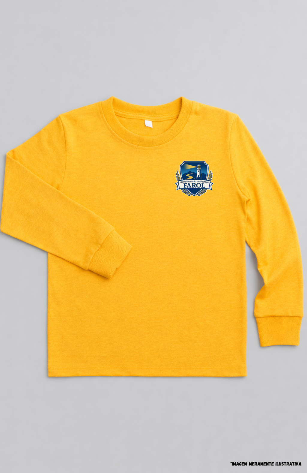 Camiseta Manga Longa em Poliviscose