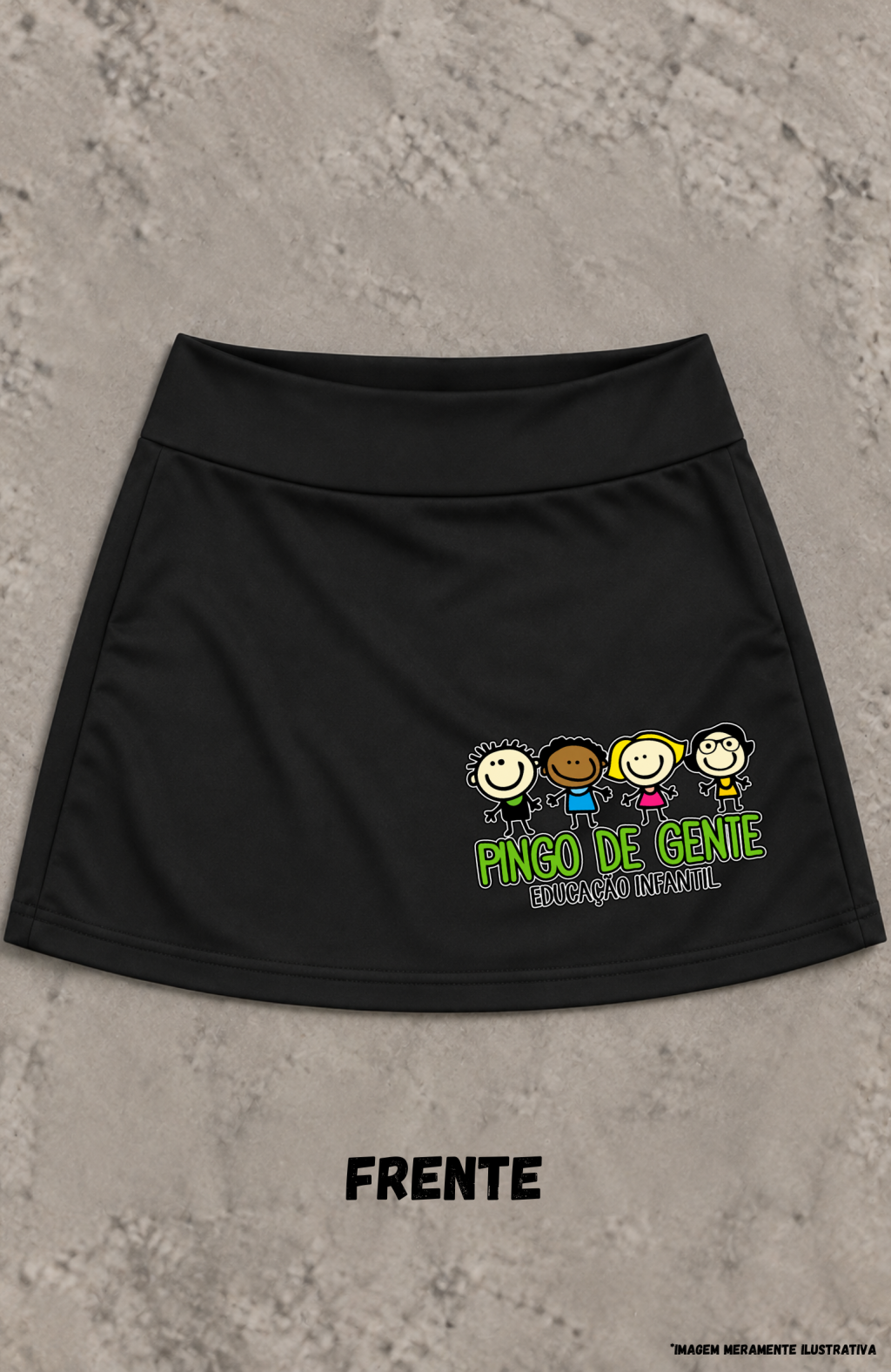 Short Saia em Suplex Poliamida 