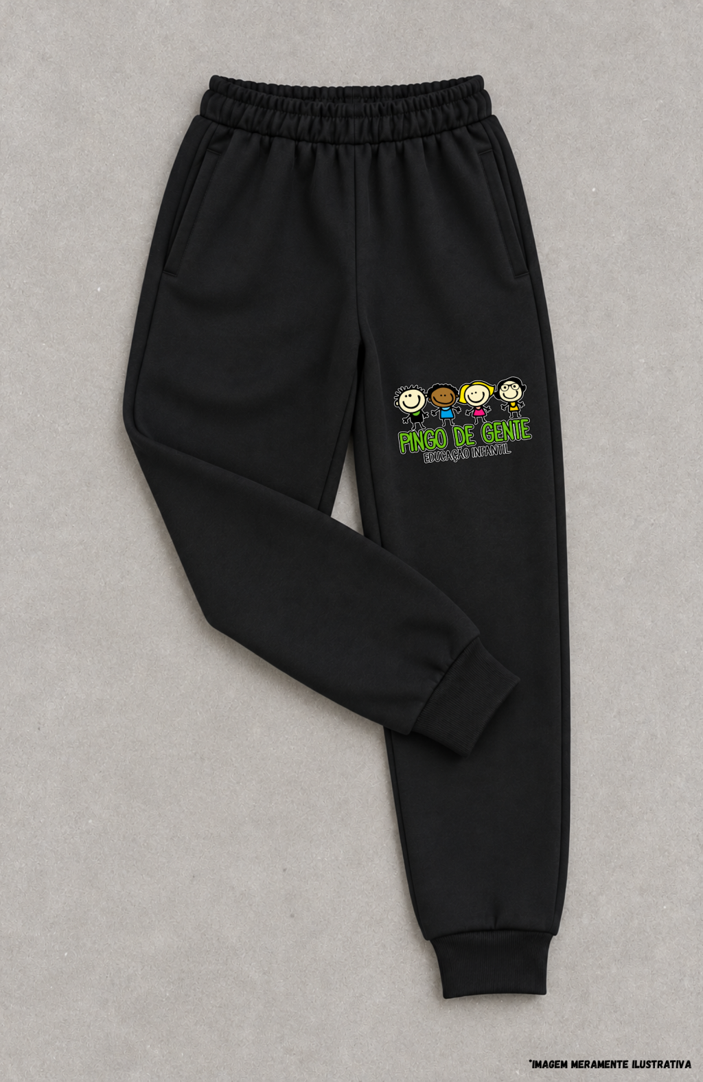 Calça em Moletom Peluciado