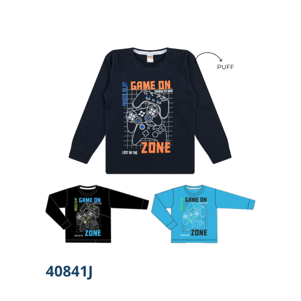 Kit 4 Camisetas Manga Longa com Reforço