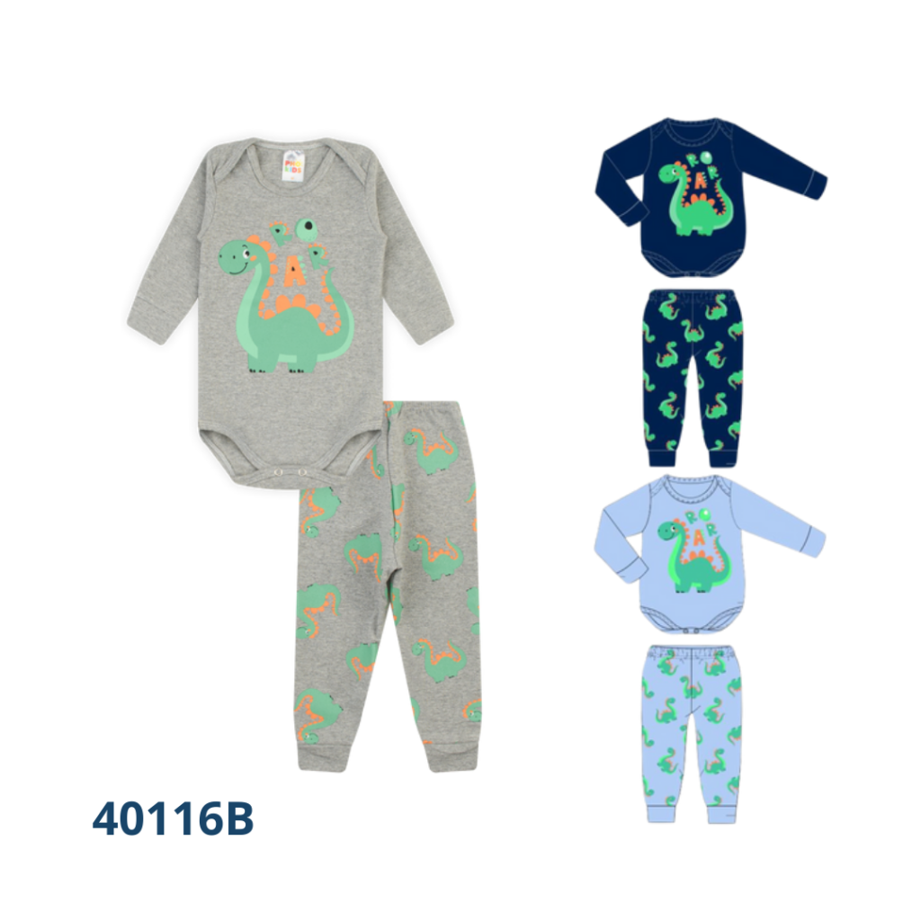 Kit 4 Conjuntos Body + Calça estampada