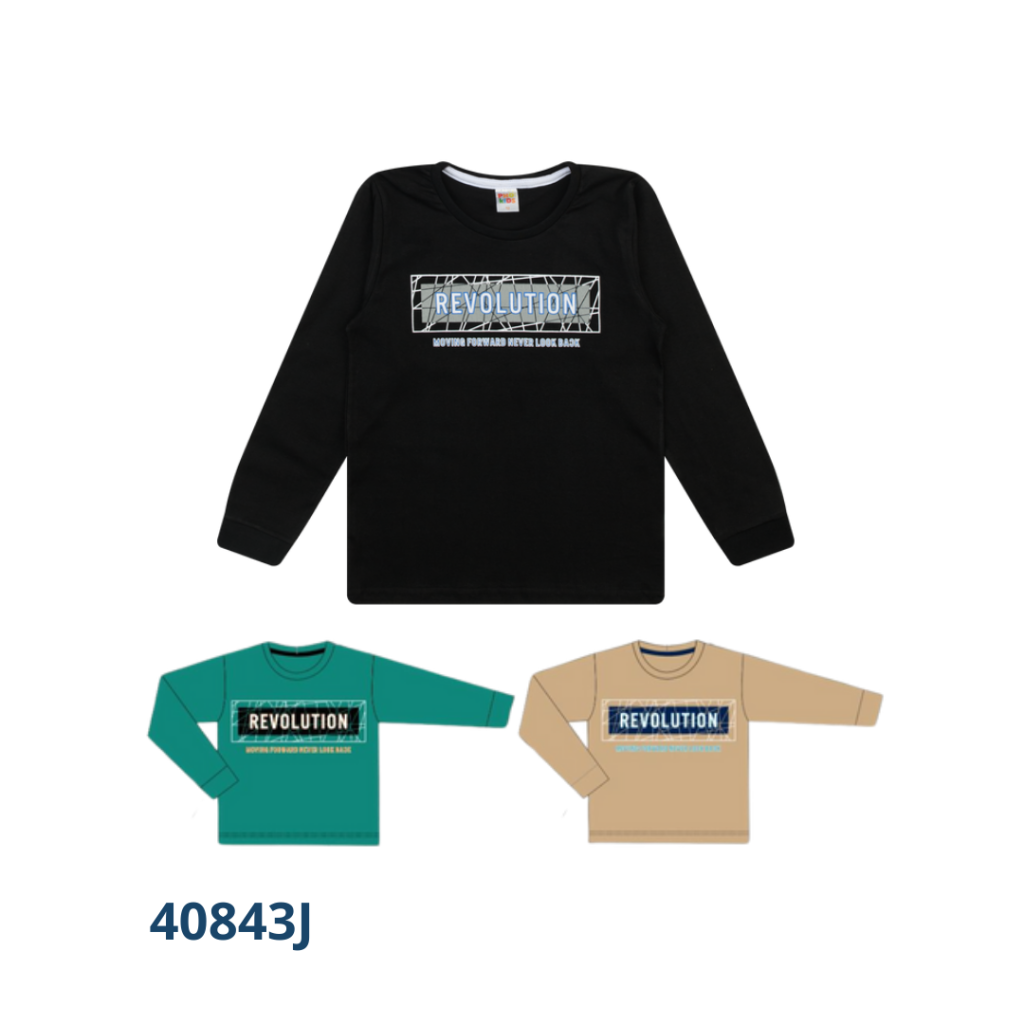 Kit 4 Camisetas Manga Longa com Reforço