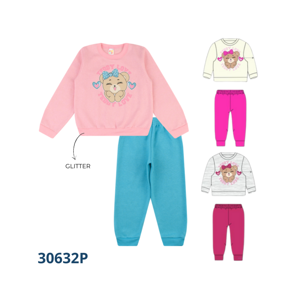 KIT 3 CONJUNTOS BLUSÃO E CALÇA