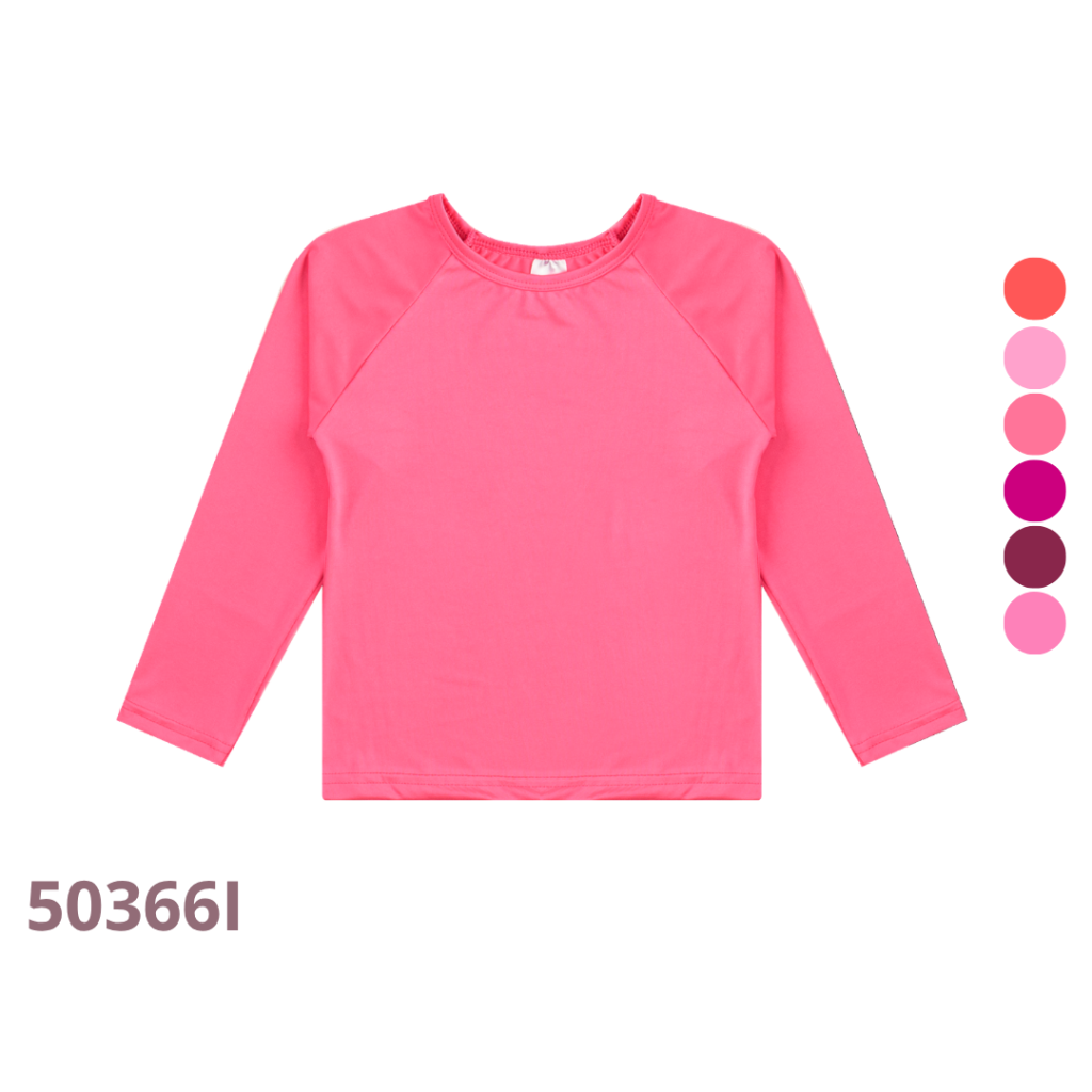 KIT 3 BLUSA RAGLÃ MANGA LONGA 