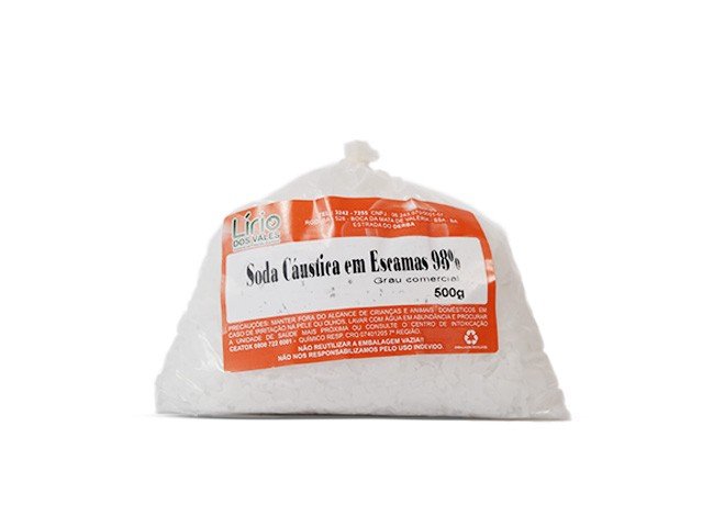 Soda Cáustica Escama 500g