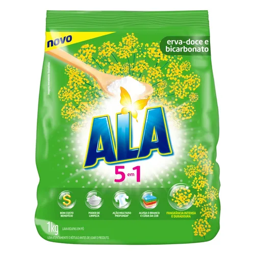 Sabão em Pó Ala Erva-Doce e Bicarbonato Pacote 400g