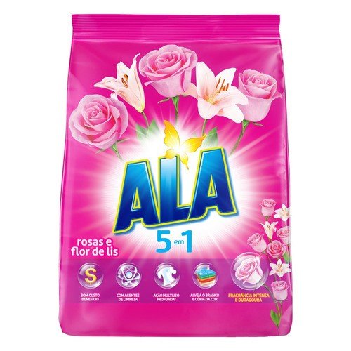 Sabão em Pó Ala Rosas e Flor de Lis Pacote 400g