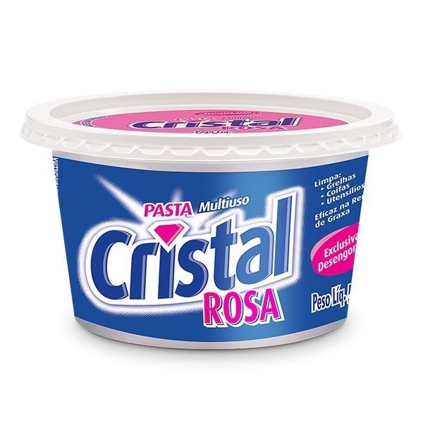 Sabão em Pasta Rosa Multiuso Cristal 500g