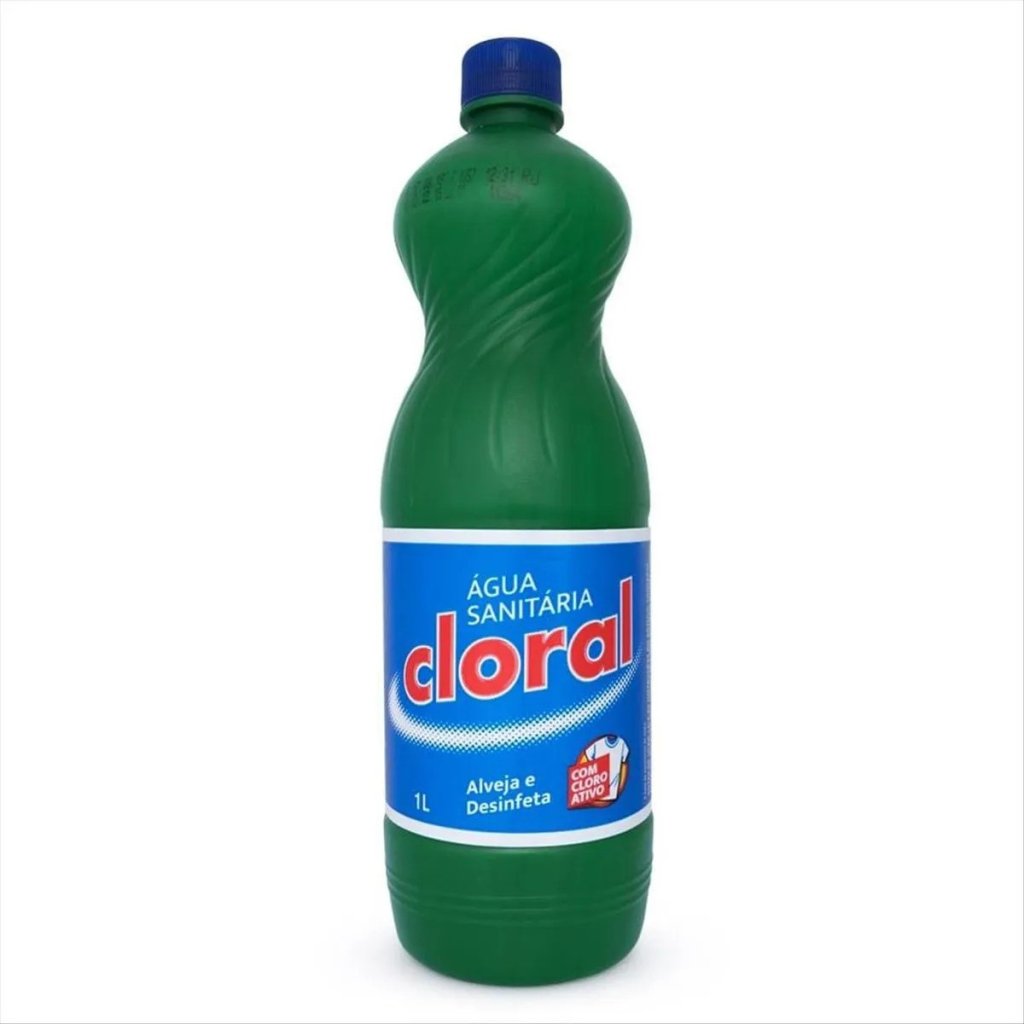 Água Sanitária Cloral Alveja e Desinfeta  1LT 