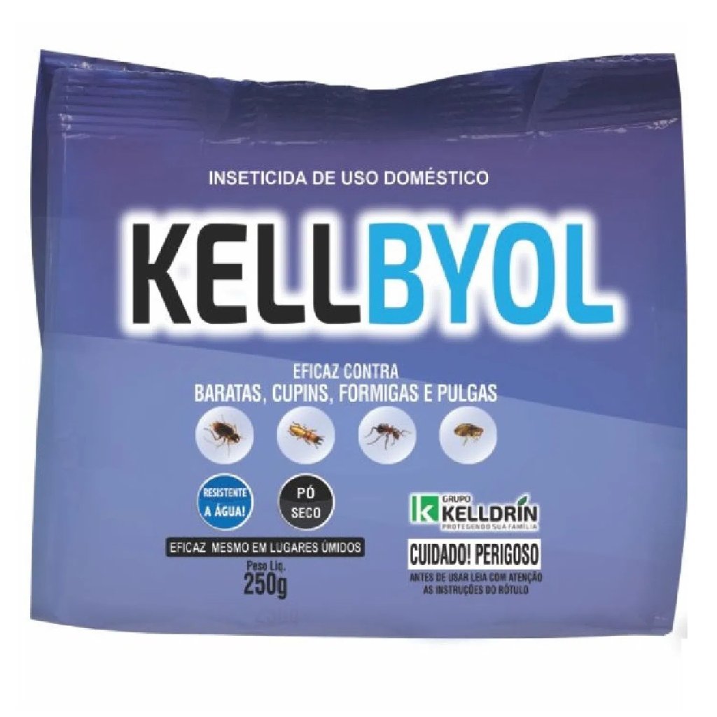  Inseticida Kellbyol Pó Domiciliar Kelldrín 250g