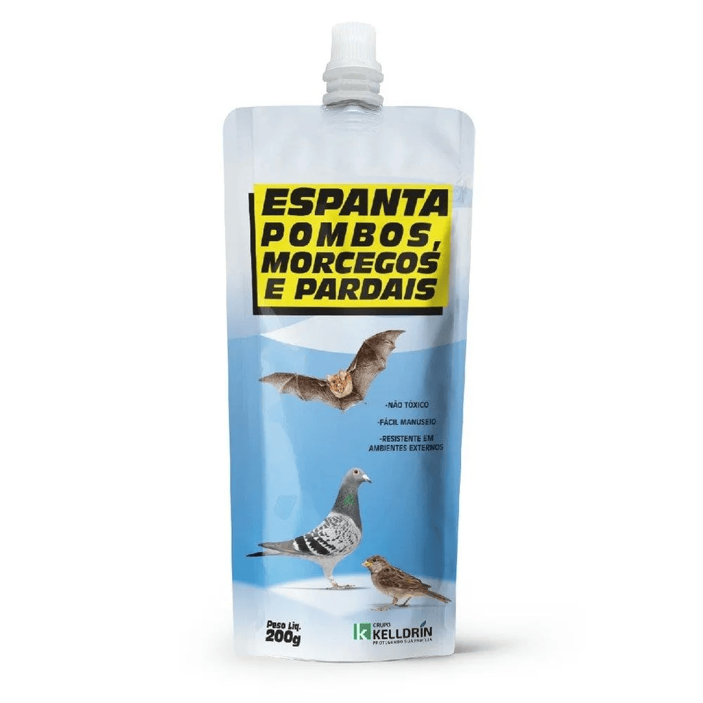 Espanta Pombos, Morcegos e Pardais Kelldrín Sache 200g