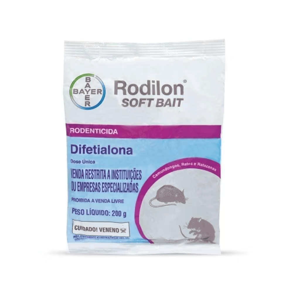 Raticida Rodilon Soft Bait Profissional Bayer 200g