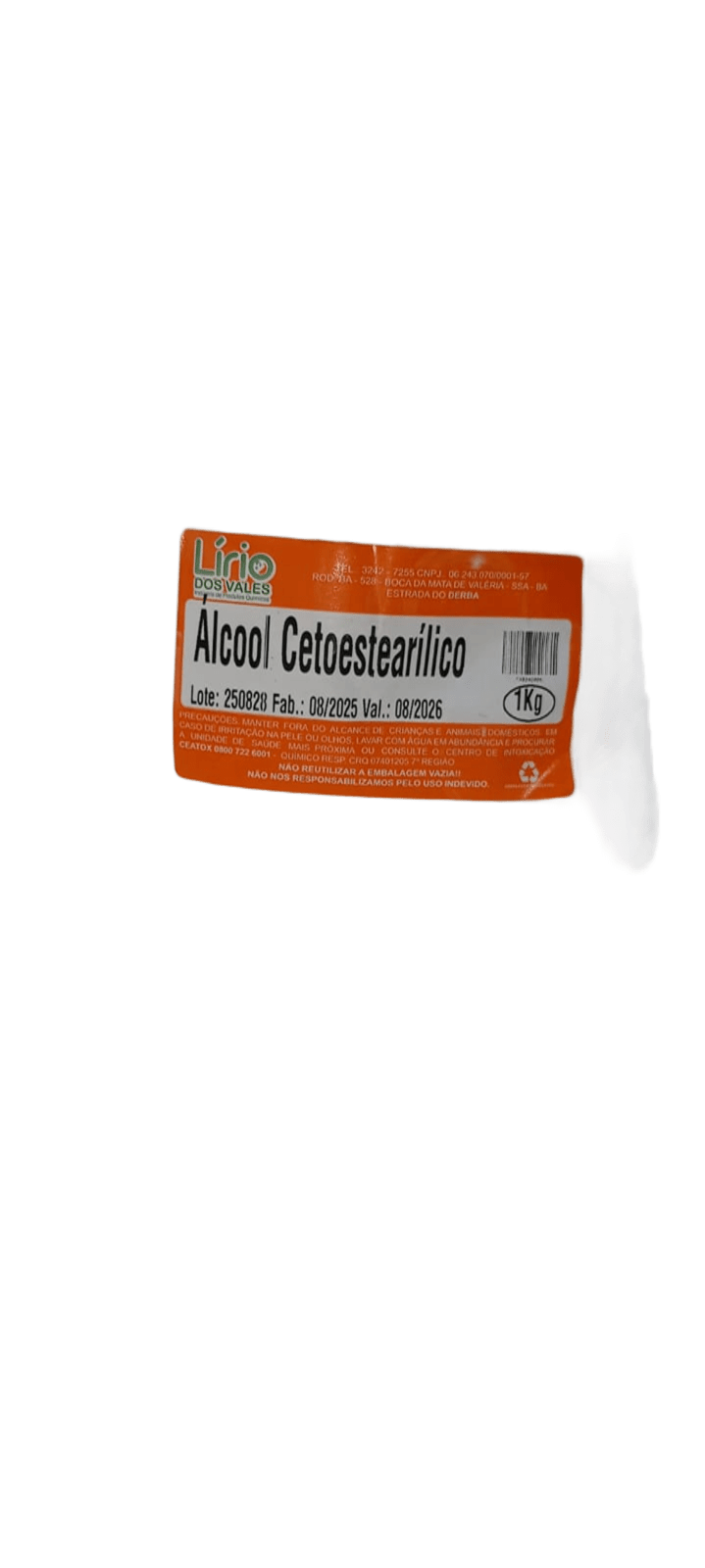 Alcool cetoestearílico 1Kg