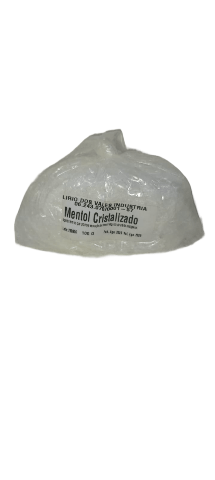Mentol Cristalizado 100g