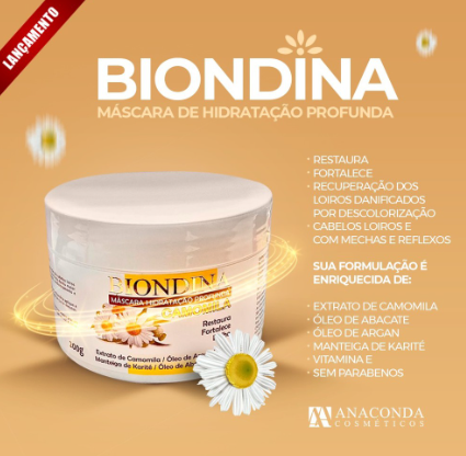 Mascara Capilar Biondina 200g