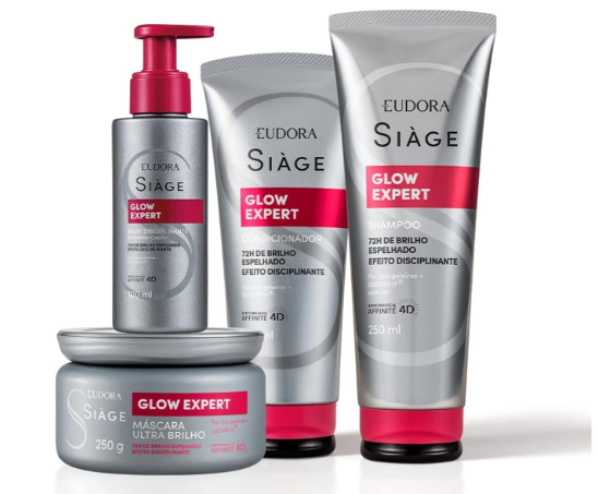 KIT SHAMPOO + CONDICIONADOR + MASCARA + FINALIZADOR EUDORA 