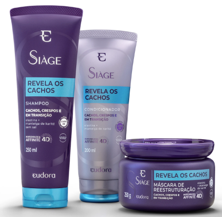 KIT SHAMPOO + CONDICIONADOR + MASCARA EUDORA 