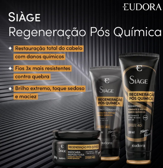 KIT SHAMPOO + CONDICIONADOR + MASCARA EUDORA 