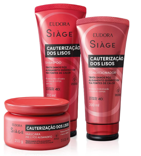 KIT SHAMPOO + CONDICIONADOR + MASCARA EUDORA 