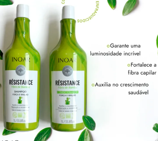 Kit Inoar Résistance Fibra de Bambu Salon Duo 